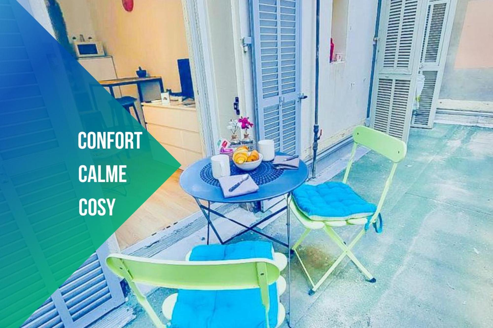 Appartamento Studio T1 Centre - Ideal Couple & Amis - Confort - Wifi - Calme - Climatisation - Coin Terrasse Nizza